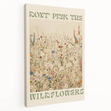 Vintage Botanical Art Prints: Don't Pick the Wildflowers