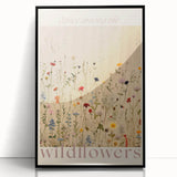 Vintage Botanical Art Prints: Soft Wildflower Dance