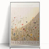 Vintage Botanical Art Prints: Soft Wildflower Dance