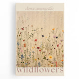 Vintage Botanical Art Prints: Soft Wildflower Dance