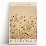 Vintage Botanical Art Prints: Soft Wildflower Dance