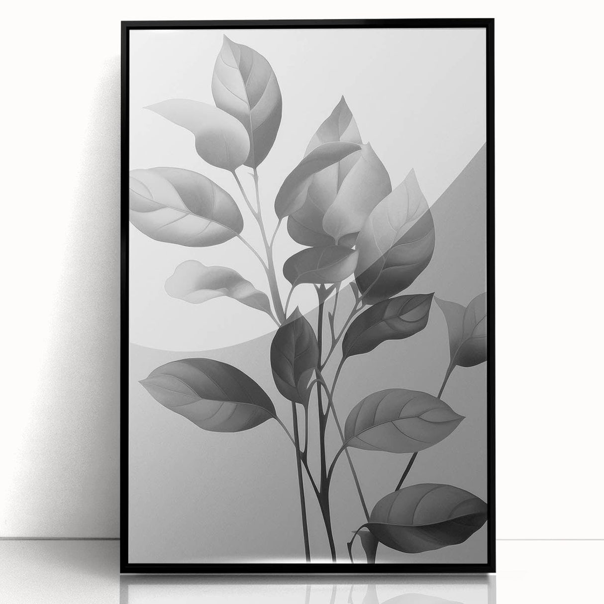 Vintage Botanical Art Prints: Monochrome Leaves