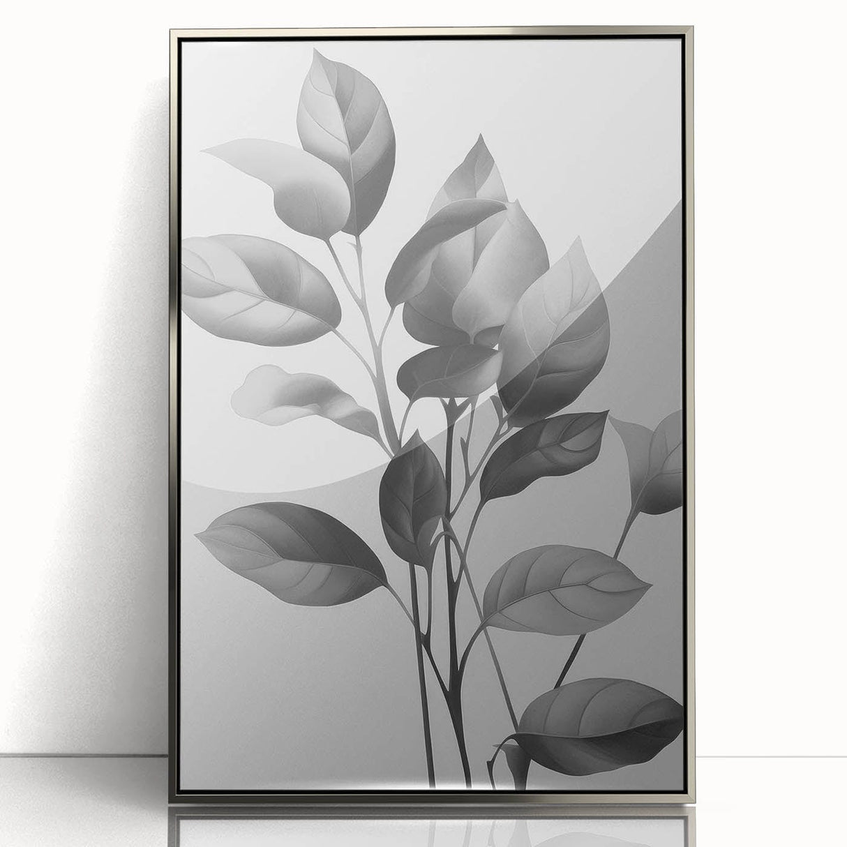 Vintage Botanical Art Prints: Monochrome Leaves