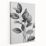 Vintage Botanical Art Prints: Monochrome Leaves