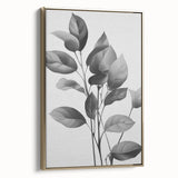 Vintage Botanical Art Prints: Monochrome Leaves