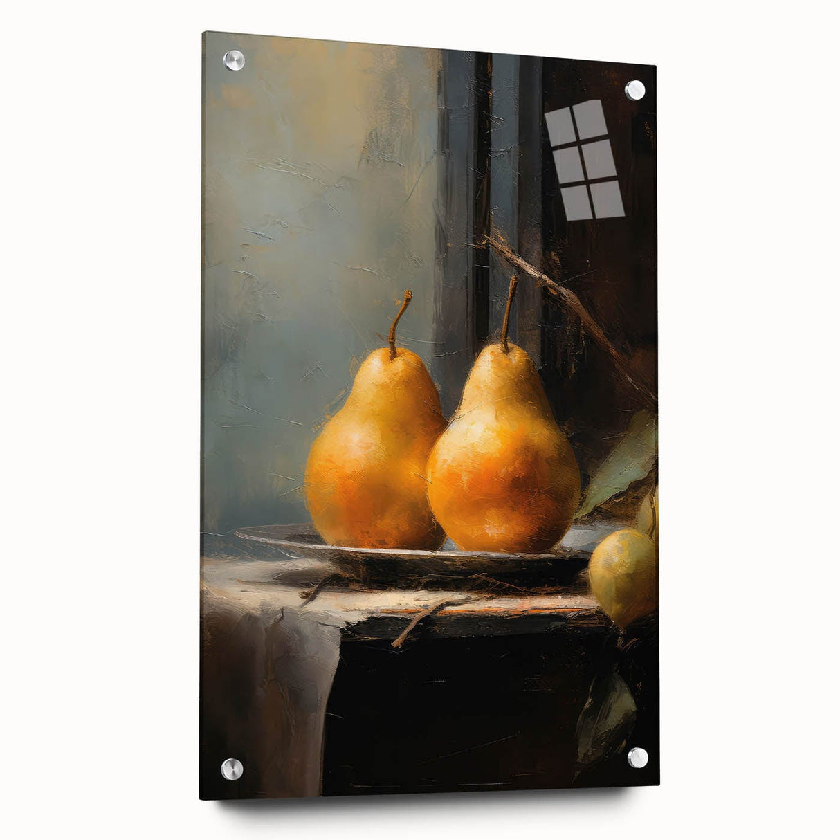 Vintage Botanical Art Prints: Pears in Still Life
