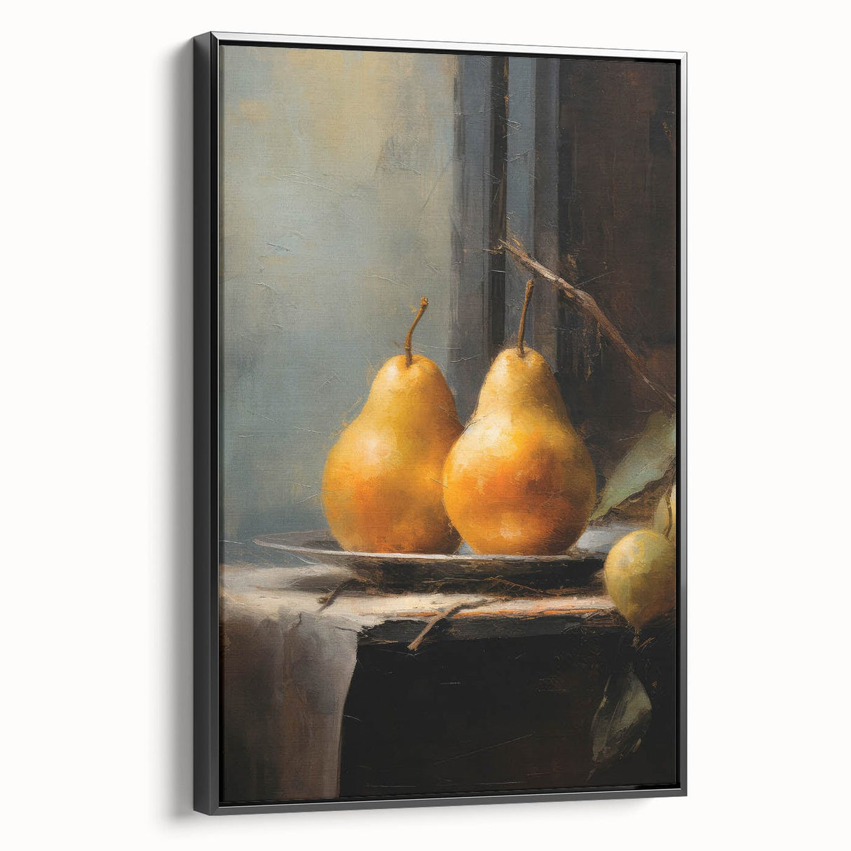Vintage Botanical Art Prints: Pears in Still Life
