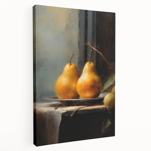 Vintage Botanical Art Prints: Pears in Still Life