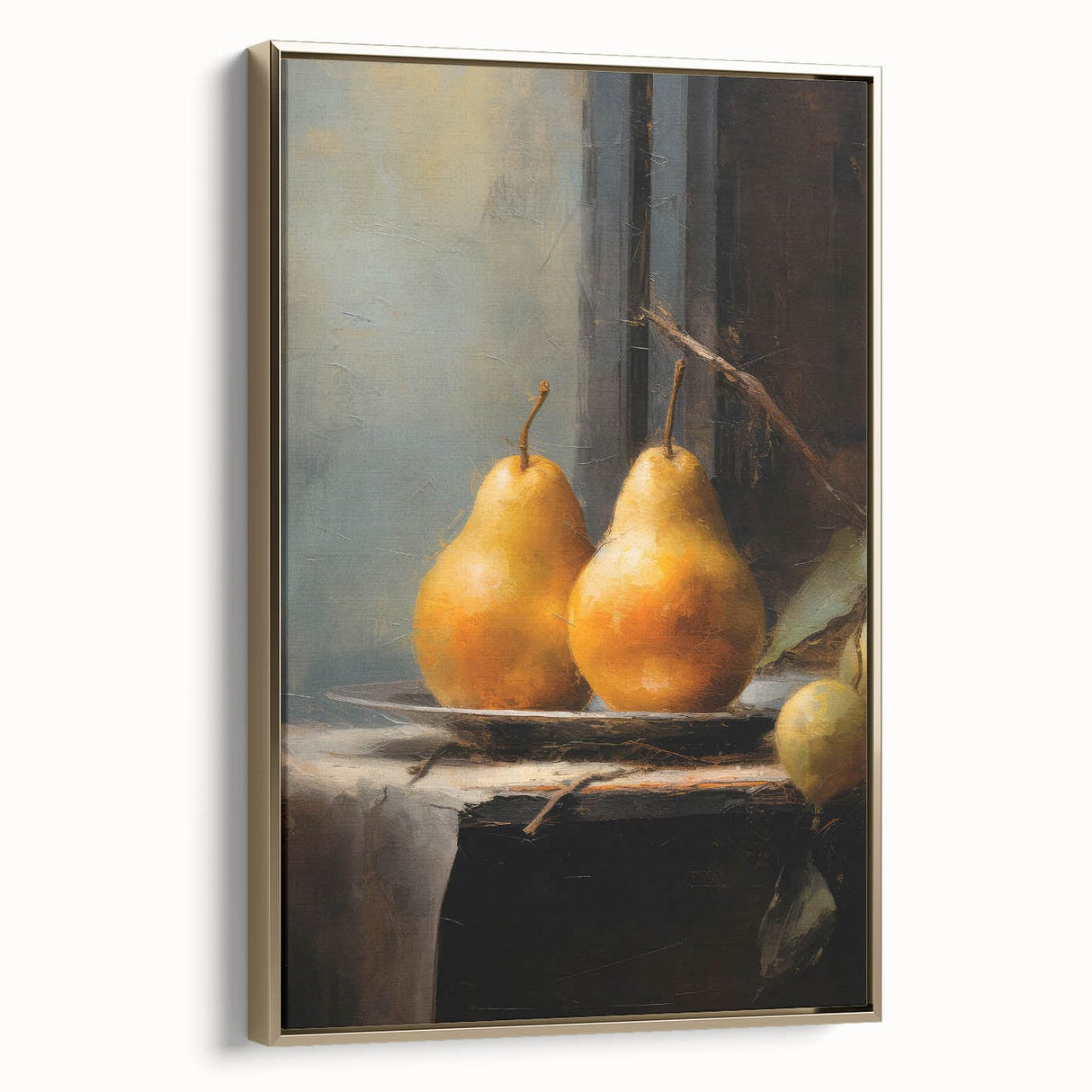 Vintage Botanical Art Prints: Pears in Still Life
