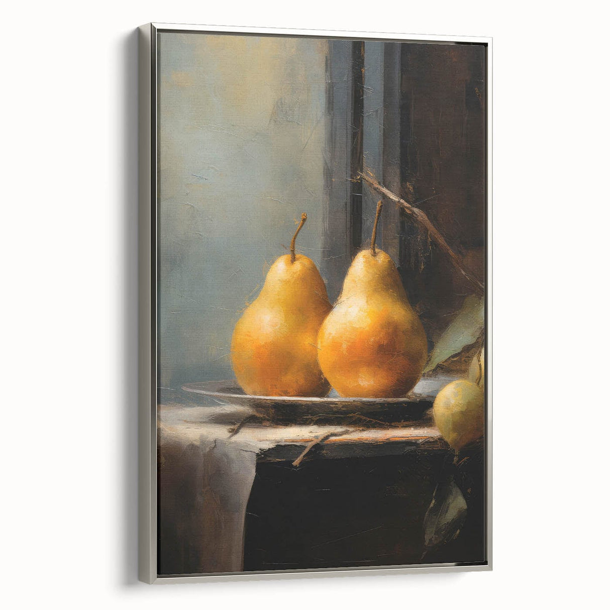 Vintage Botanical Art Prints: Pears in Still Life