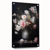 Vintage Botanical Art Prints: Romantic Floral Vase