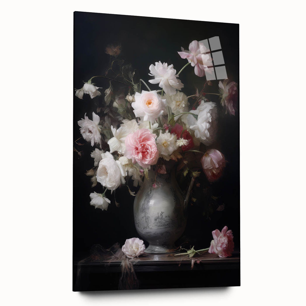 Vintage Botanical Art Prints: Romantic Floral Vase