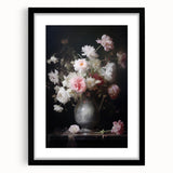 Vintage Botanical Art Prints: Romantic Floral Vase