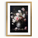 Vintage Botanical Art Prints: Romantic Floral Vase