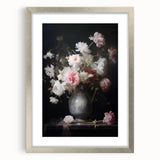 Vintage Botanical Art Prints: Romantic Floral Vase