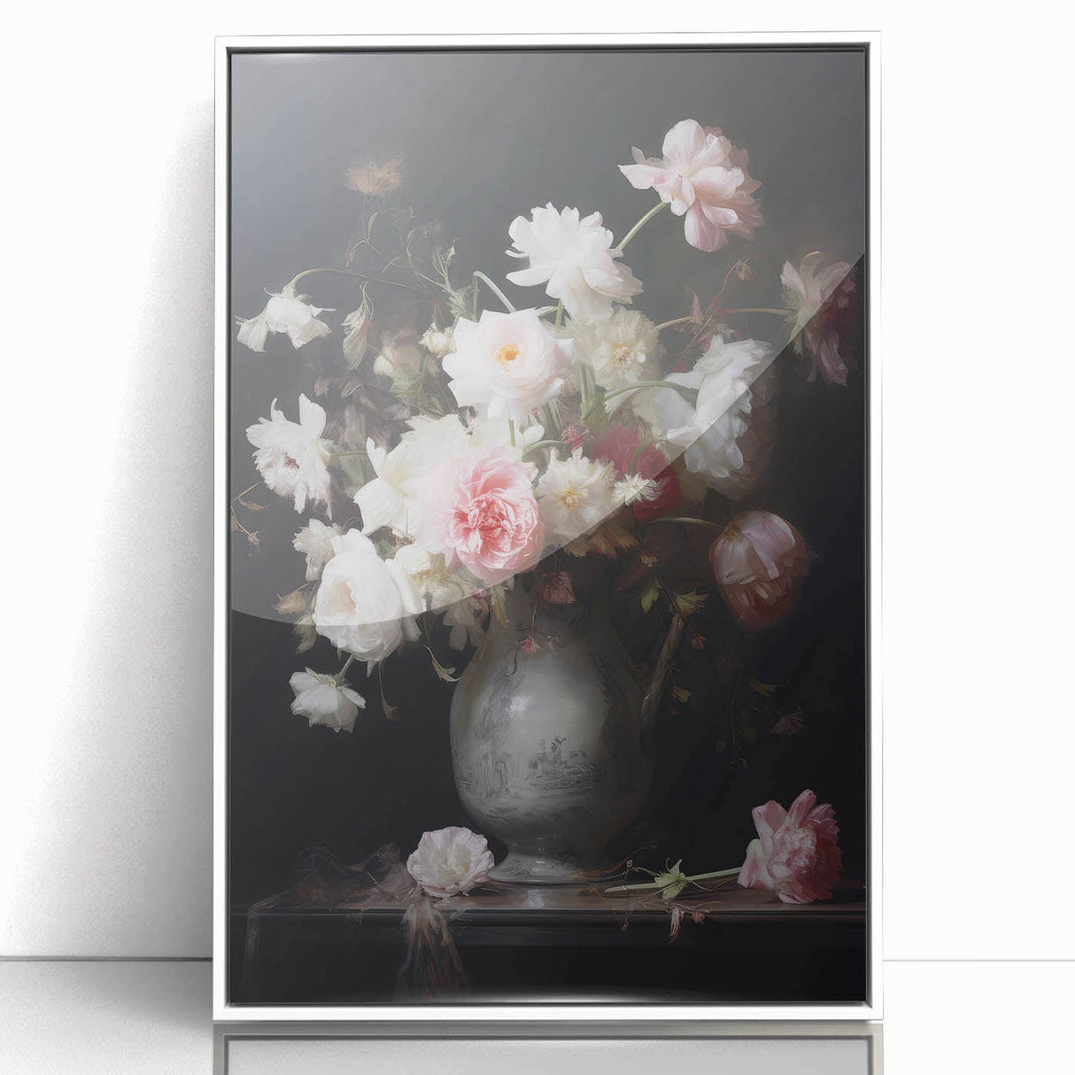 Vintage Botanical Art Prints: Romantic Floral Vase