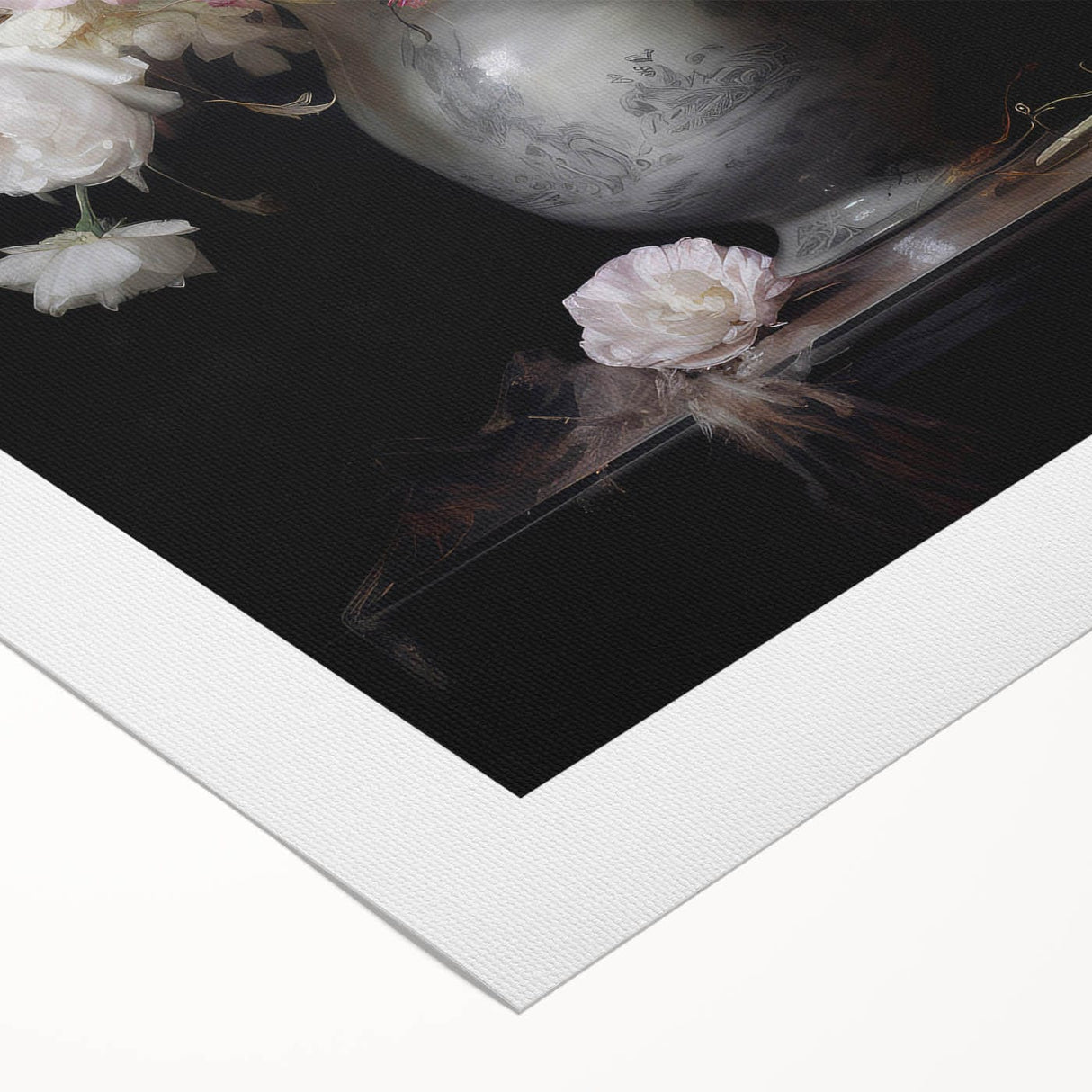 Vintage Botanical Art Prints: Romantic Floral Vase