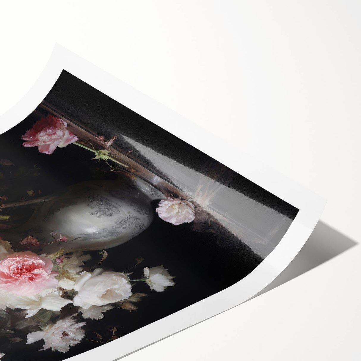 Vintage Botanical Art Prints: Romantic Floral Vase