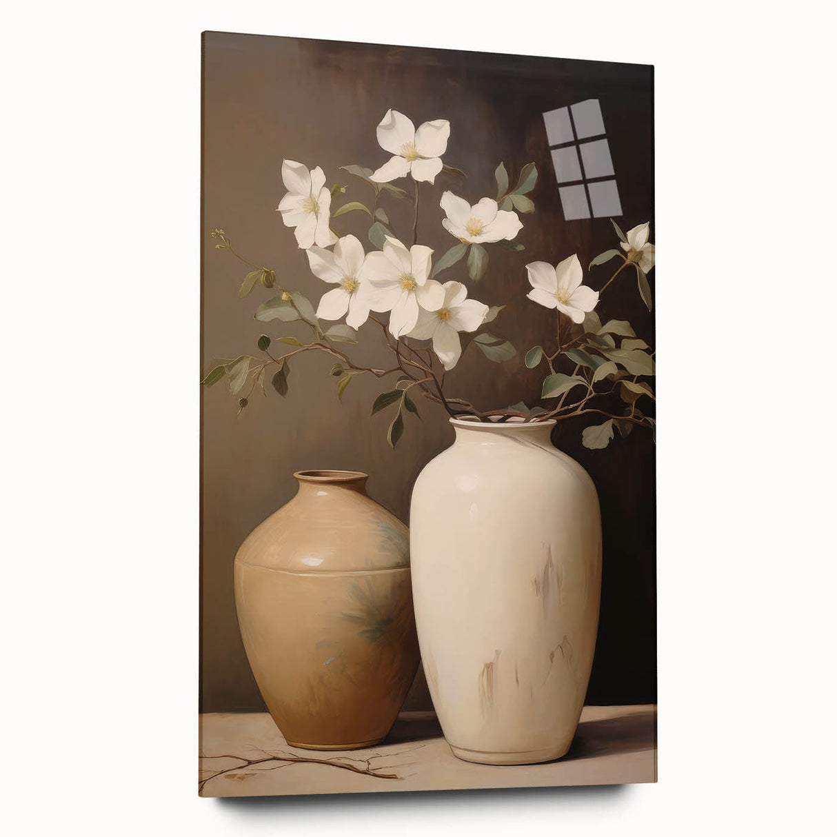 Vintage Botanical Art Prints: Magnolias in Vase