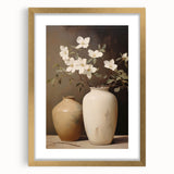 Vintage Botanical Art Prints: Magnolias in Vase