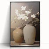 Vintage Botanical Art Prints: Magnolias in Vase