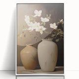 Vintage Botanical Art Prints: Magnolias in Vase