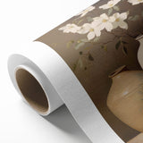 Vintage Botanical Art Prints: Magnolias in Vase