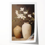 Vintage Botanical Art Prints: Magnolias in Vase