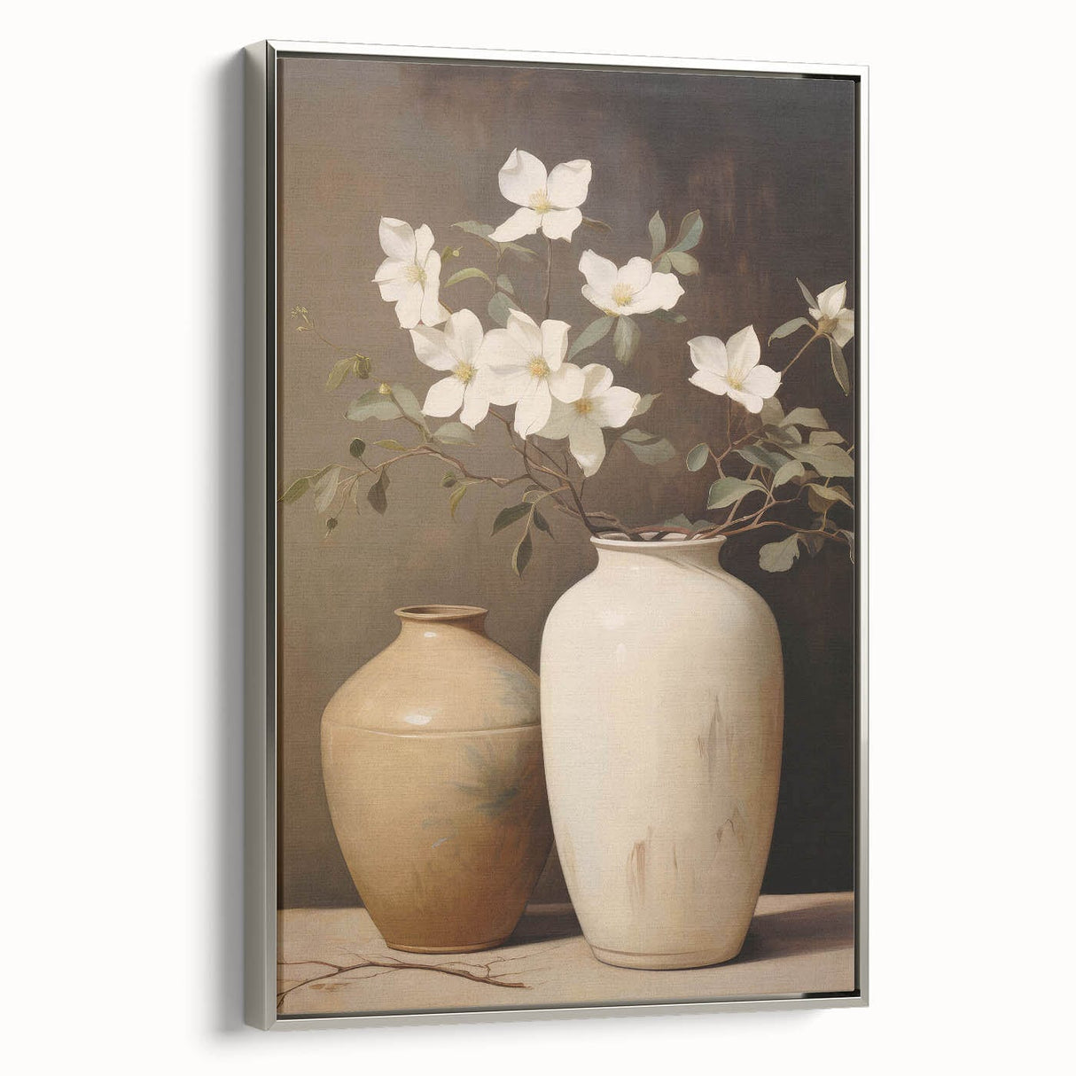 Vintage Botanical Art Prints: Magnolias in Vase