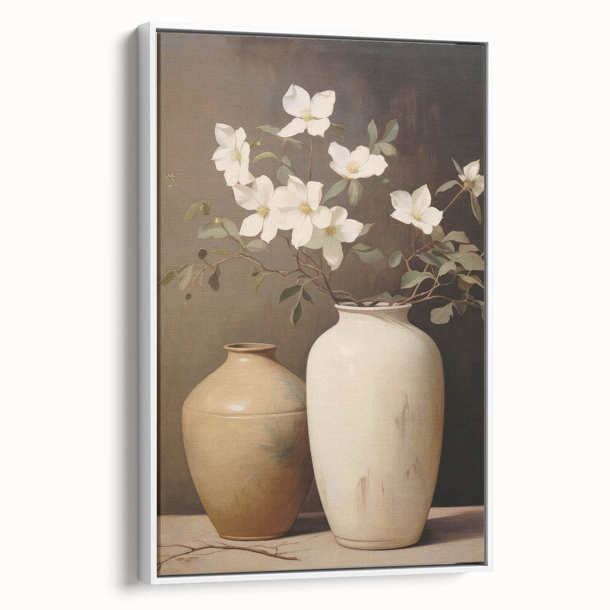 Vintage Botanical Art Prints: Magnolias in Vase