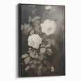 Vintage Botanical Art Prints: White Roses in Bloom
