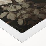 Vintage Botanical Art Prints: White Roses in Bloom