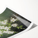 Vintage Botanical Art Prints: White Blossoms in Spring