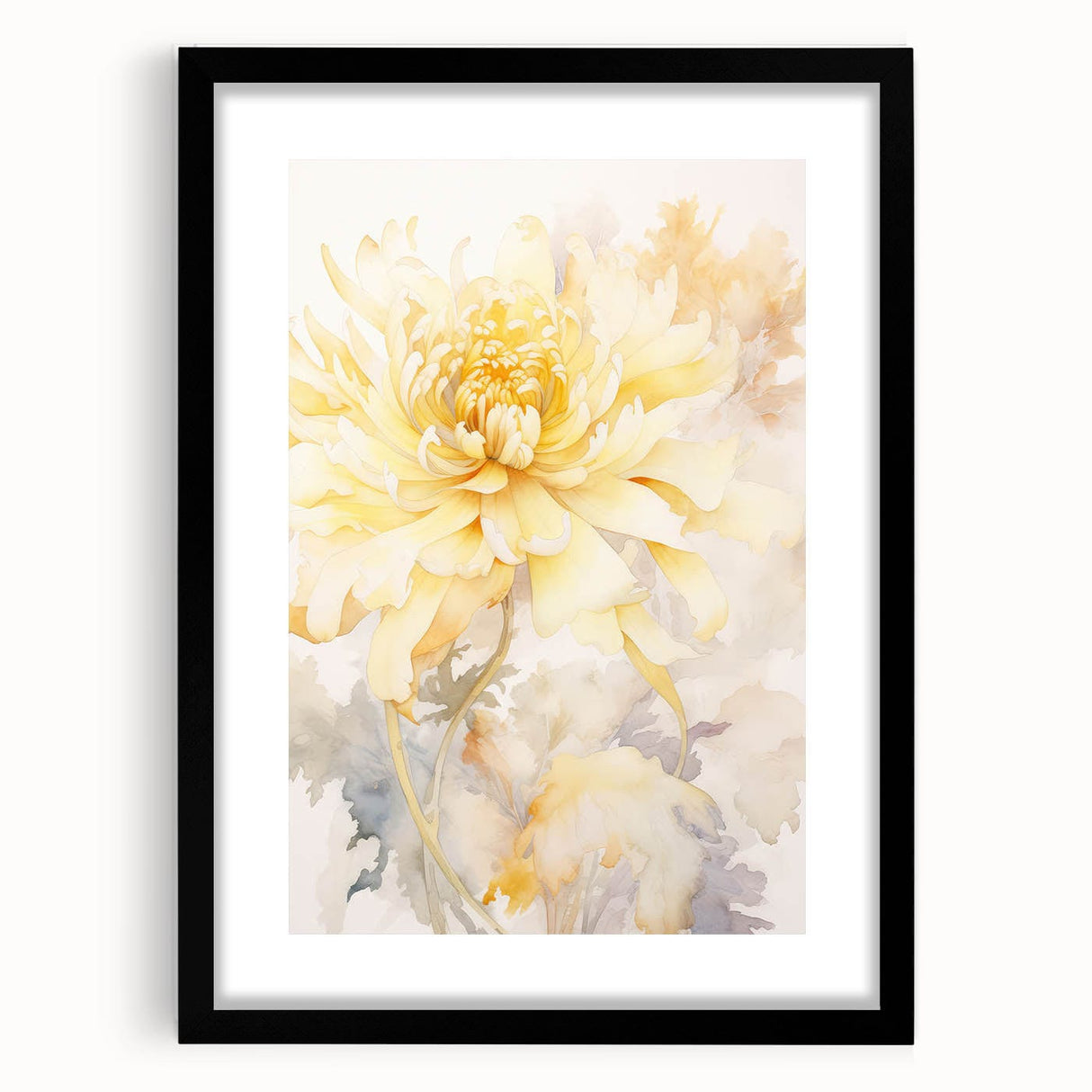 Vintage Botanical Art Prints: Soft Yellow Blossom