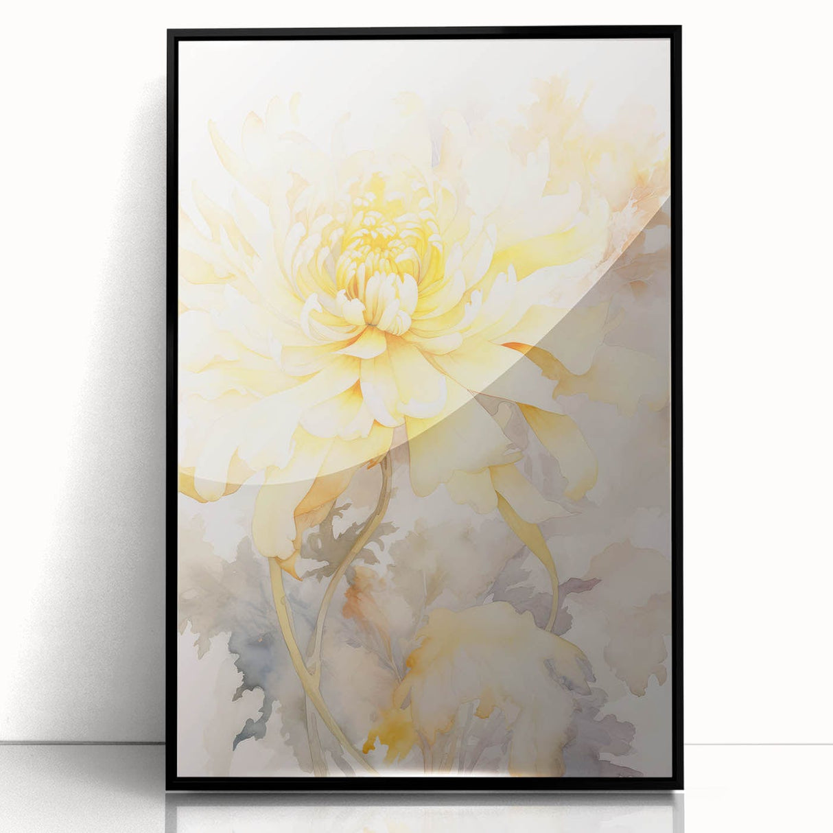 Vintage Botanical Art Prints: Soft Yellow Blossom