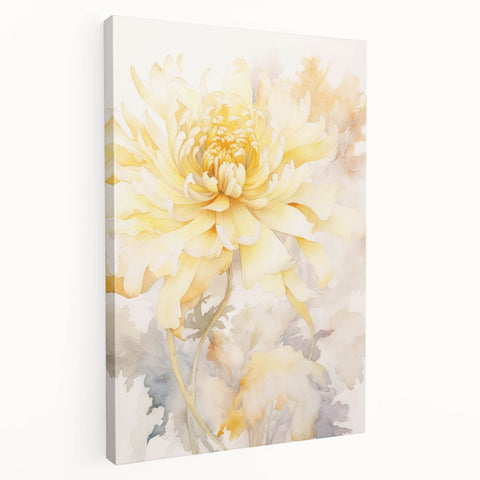 Vintage Botanical Art Prints: Soft Yellow Blossom