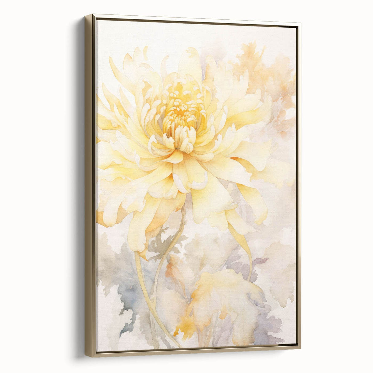 Vintage Botanical Art Prints: Soft Yellow Blossom