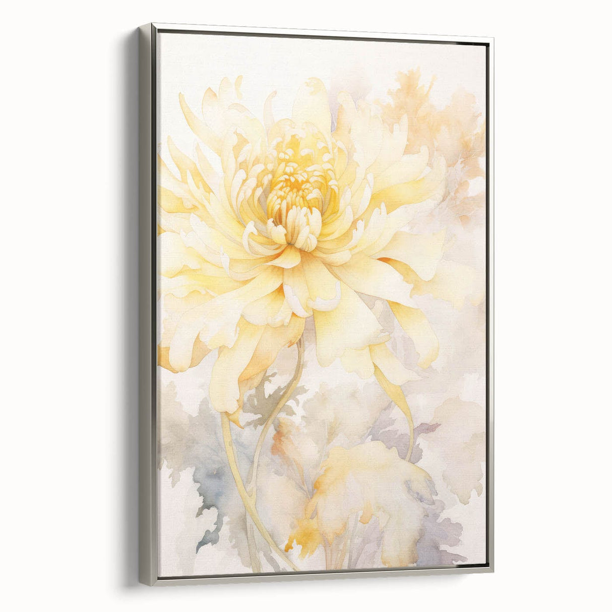 Vintage Botanical Art Prints: Soft Yellow Blossom