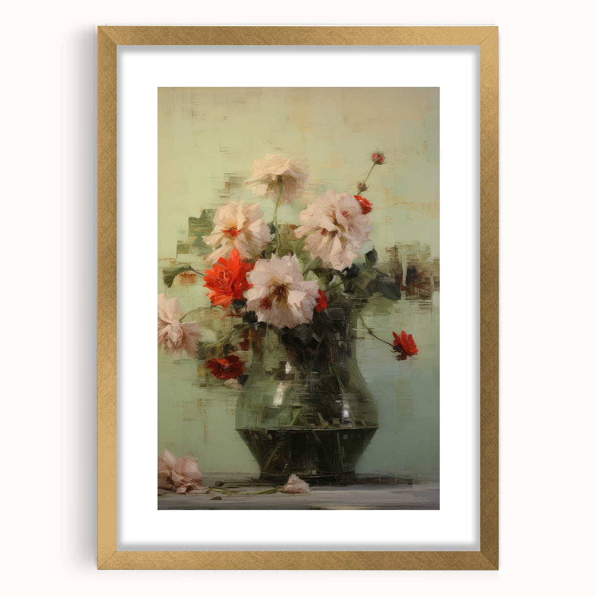 Vintage Botanical Art Prints: Floral Vase Delight