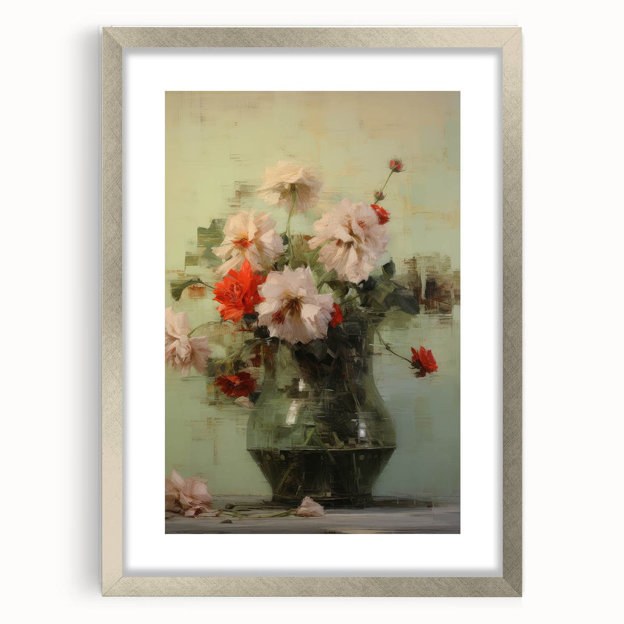 Vintage Botanical Art Prints: Floral Vase Delight