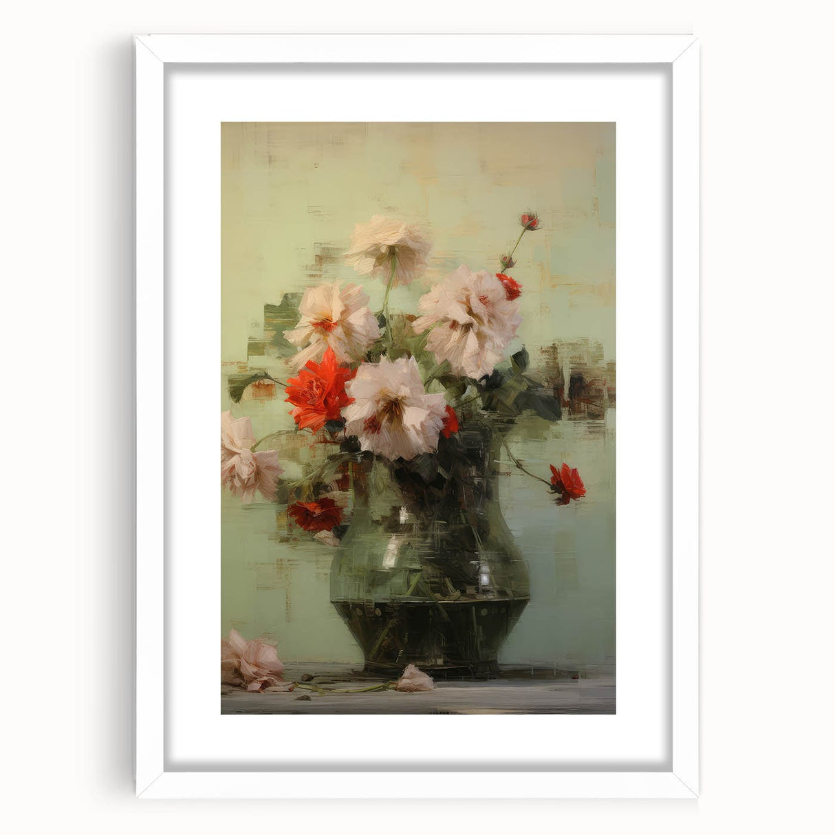 Vintage Botanical Art Prints: Floral Vase Delight