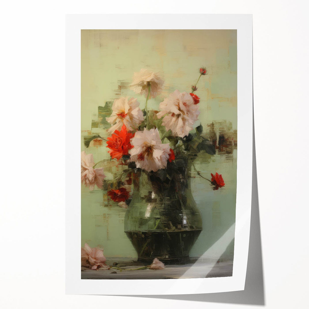 Vintage Botanical Art Prints: Floral Vase Delight