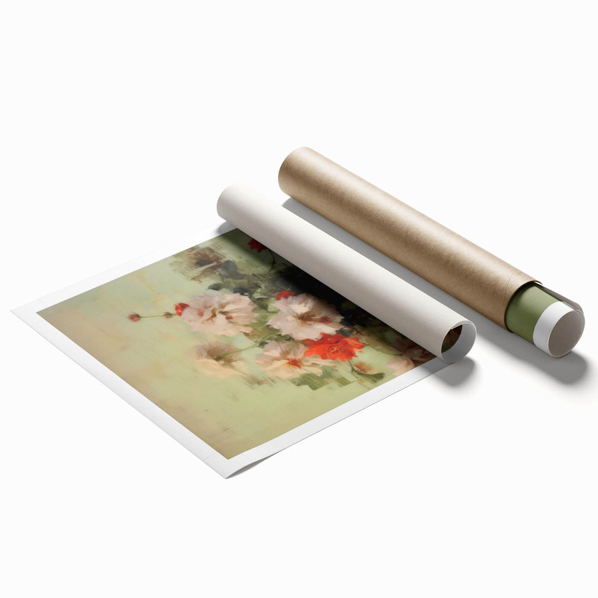Vintage Botanical Art Prints: Floral Vase Delight