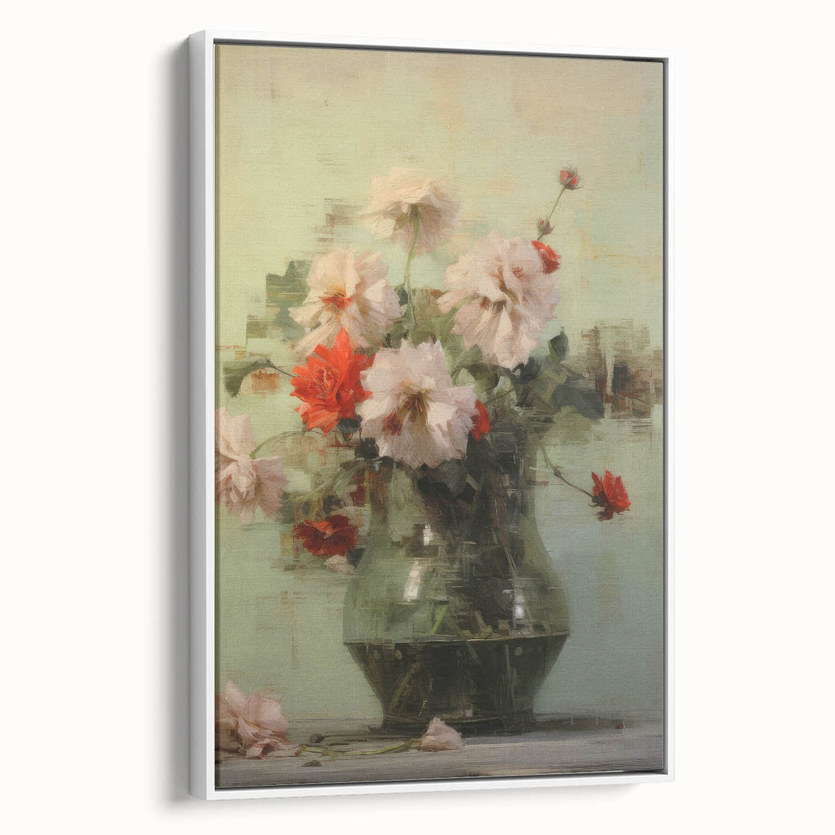 Vintage Botanical Art Prints: Floral Vase Delight