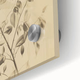 Vintage Botanical Art Prints: Soft Leaves in Beige