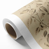 Vintage Botanical Art Prints: Soft Leaves in Beige