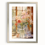 Vintage Botanical Art Prints: Flowers in the Window