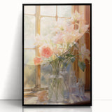 Vintage Botanical Art Prints: Flowers in the Window