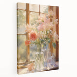 Vintage Botanical Art Prints: Flowers in the Window