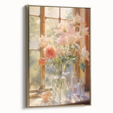 Vintage Botanical Art Prints: Flowers in the Window